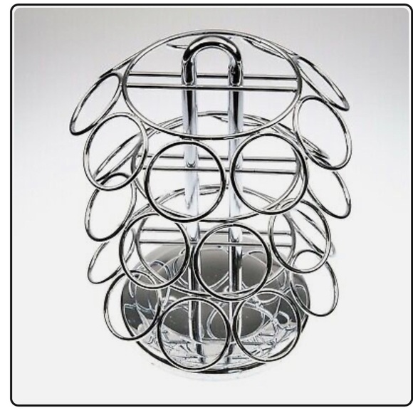Chrome Plated  Keurig K Cup Coffee Pod Holder, 27, Spinning Carousel - Picture 1 of 11